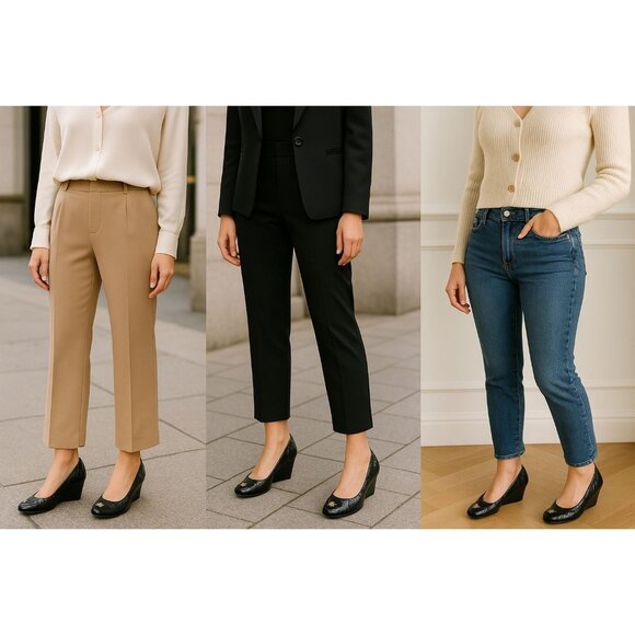 Tory Burch Womens Quilted Leather Wedges Black 7.5M | Quiet Luxury Old Money Min - Picture 1 of 11